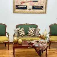 مبل استیل سلطنتی ۸ نفره طرخ فرانسوی|مبلمان خانگی و میز عسلی|تهران, ولنجک|دیوار