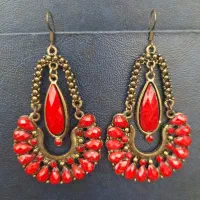 گوشواره های آویز هندی آنتیک