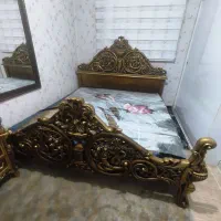 سرویس خواب دو نفره چوبی راش