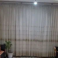 پرده حال ۱۱ متر و دوتا پرده اتاق همراه آستر