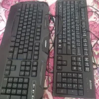 دوعدد کیبورد|قطعات و لوازم جانبی رایانه|برخوار, |دیوار