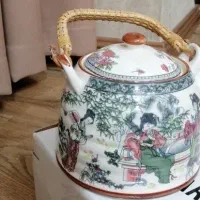 دیس با قوری قدیمی ژاپن عتیقه