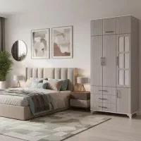 کمد لباس 3 تکه آیهان کمدلباس جادار بزرگ