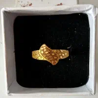انگشتر طلا سبک ۵درصد ۱گرمی فلاورجان