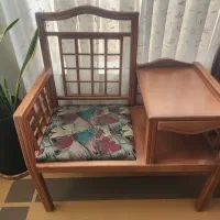 میز تلفن چوبی در حد نو