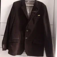 کت تکی جنس مخمل قهوه ای پررنگ