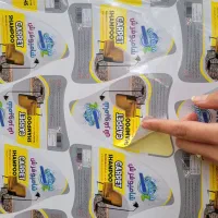 چاپ فوری و با کیفیت و برش لیزری انواع لیبل