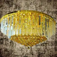 لوستر کریستالی مدل نیلا شماره ۳۵۹۰|لوستر و چراغ آویز|قم, نیروگاه|دیوار