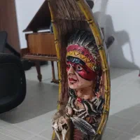 دکوری سرخ پوست و تابلو خاتون|صنایع دستی و سایر لوازم تزئینی|رشت, سلیمانداراب|دیوار