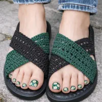 صندل راحت و طبی دست بافت