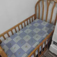 تخت کودک نوجوان چوب روس با تشک فنری