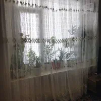 پرده حریر بدون زدگی یا پارگی