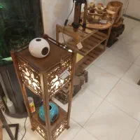 آباژور شعله دست ساز چوب توسکا|چراغ خواب و آباژور|اصفهان, مصلی|دیوار