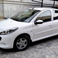 پژو ۲۰۷ اتوماتیک مدل 97 ،برج ۶، رنگ سفید،بی‌رنگ،