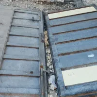 درب حیاط اهن سنگین