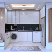 اجرای انواع کابینت هایگلاس ام دی اف نئوکلاسیک