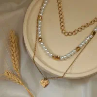 گردنبند سه لاین مرواریدی