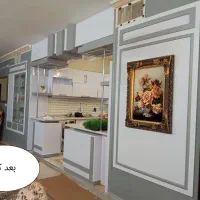 فروش و نصب برچسب کابینت ماربل شیت کاغذ ترمووال|خدمات پیشه و مهارت|بیرجند, |دیوار