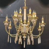 لوستر ترکیبی سنگ طبعی و برنج با ضمانت ۱۰ ساله