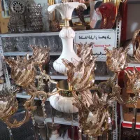 لوستر هشت شاخه برنز اصل اصل اصل|لوستر و چراغ آویز|تبریز, |دیوار