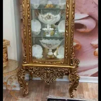 یک جفت بوفه تمام ورق طلا پرمنبت مناسب جهیزیه