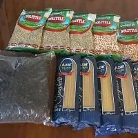 ۱۰ بسته عدس ونخود و ماکارانی