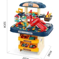 اسباب بازی میز ابزار با دریل چرخشی باتری خور