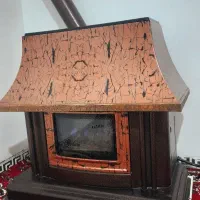 بخاری طرح شومینه|بخاری، هیتر، شومینه|ایلام, |دیوار