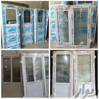 درب پنجره کد۷ اهنی پی وی سی دوجداره pvc انباری