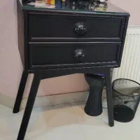 دراور و کمد مشکی چوبی مینیمال