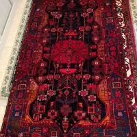 قالی نهاوندی جنس پشم چله نخ دستبافت