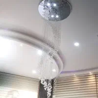لوستر ریسه‌ ای/مدرن/قطر ۹۰/نو/زیر قیمت بازار|لوستر و چراغ آویز|تهران, سعادت‌آباد|دیوار