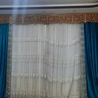 پرده مرغوب زیبا 4 تیکه همراه با کتیبه|پرده، رانر، رومیزی|بروجن, |دیوار
