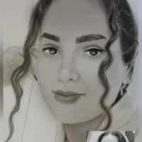 طراحی چهره سیاه قلم