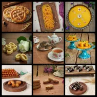 آموزش حرفهای ۵ مدل حلوا + ۳ شیرینی خرمایی