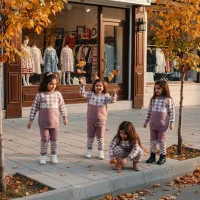 ست بلوزوشلواربافت بچگانه