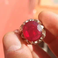 انگشتر یاقوت برمه خونکفتری سلطان انگشترها