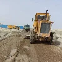 زیر سازی آسفالت تراشه محوطه سازی گریدر و غلطک