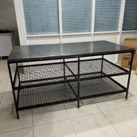 میز کار آهنی با سنگ اسلب لاشتر