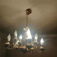 لوستر قدیمی آب طلا چراغ آویز|لوستر و چراغ آویز|شیراز, غدیر شمالی|دیوار