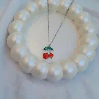 گردنبند طرح گیلاس