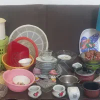 ظروف باغی دم دستی پلاستیک قابلمه آباژور سماور
