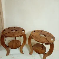 میز قلیان چوب روس و گردو