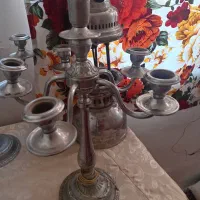 یک جفت شمعدان قدیمی|کلکسیون اشیاء عتیقه|قوچان, |دیوار