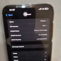 آیفون 13پرومکس128gپلمپ بدون باز شدگی به ضمانت کتبی|موبایل|مشهد, حسین‌آباد|دیوار