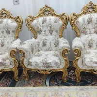 مبل نه نفری سلطنتی همراه با میز غذاخوری چهار نفره|مبلمان خانگی و میز عسلی|میاندوآب, |دیوار