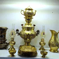 سماور زغالی ۱۰ پارچه ذغالی