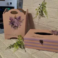 ست سطل و جا دستمالی چوبی|صنایع دستی و سایر لوازم تزئینی|تهران, ازگل|دیوار