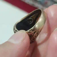 انگشتر مردانه نگین سنگ برنزی