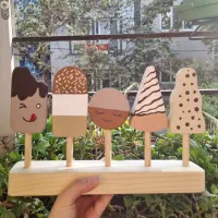 بستنی چوبی اکسسوری اتاق کودک